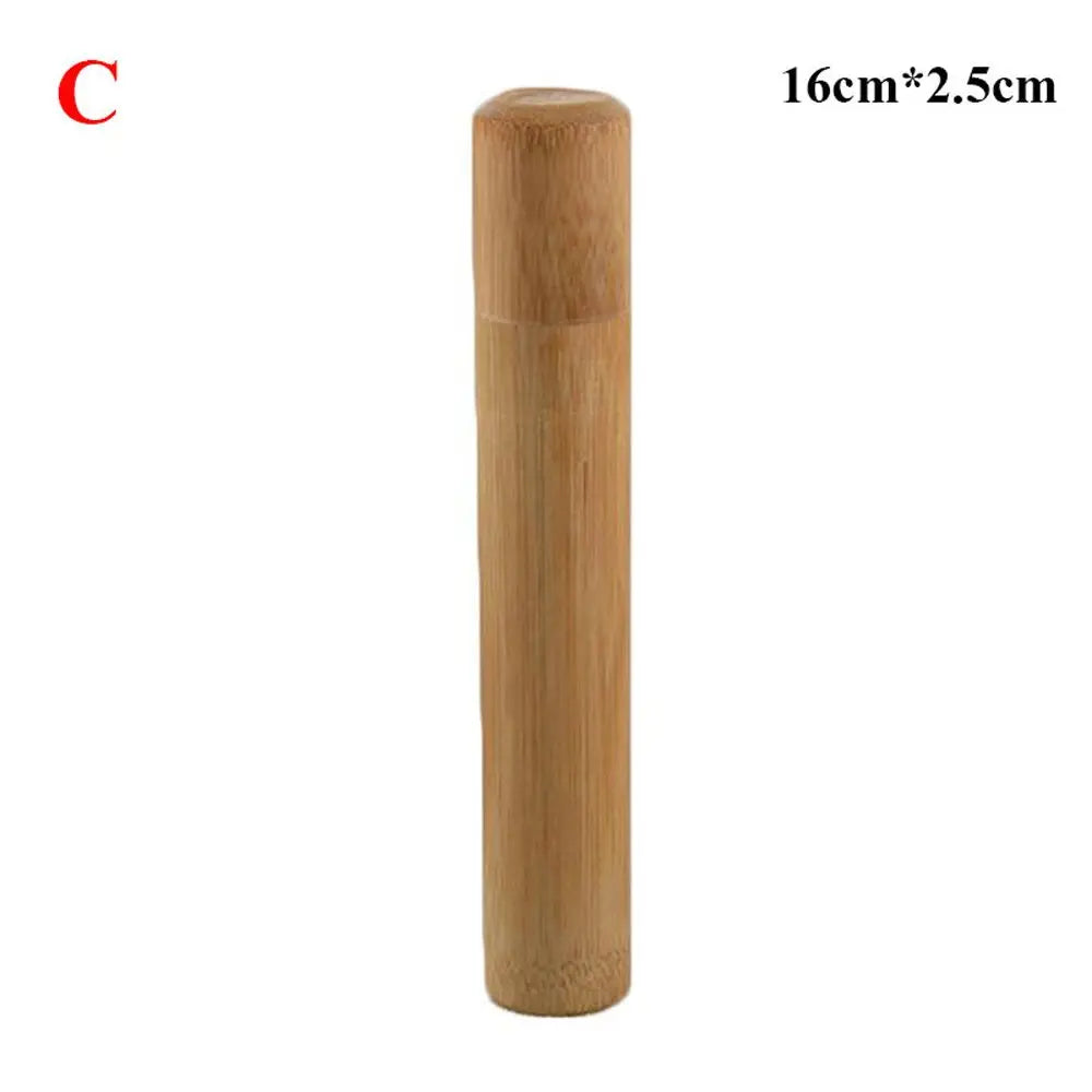 Eco-friendly Jar Portable Tea Canister Lid Handmade Natural Container Round Bamboo natural Storage Box Holder