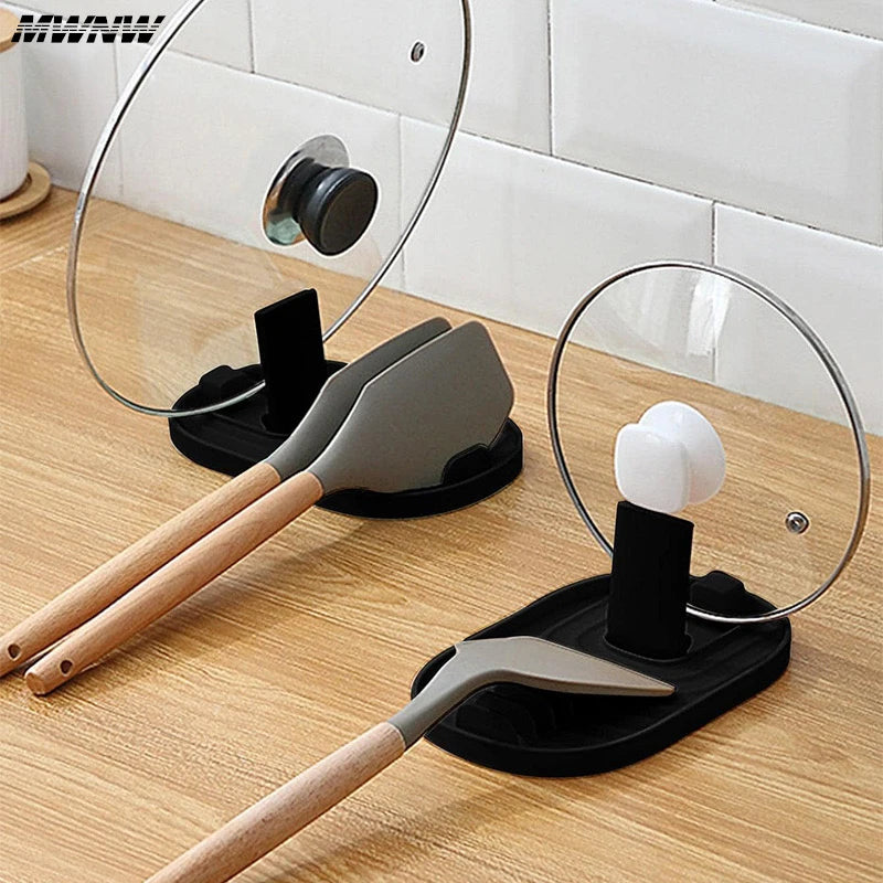 Foldable Kitchen Utensil Holder – Pot Lid & Shovel Rack