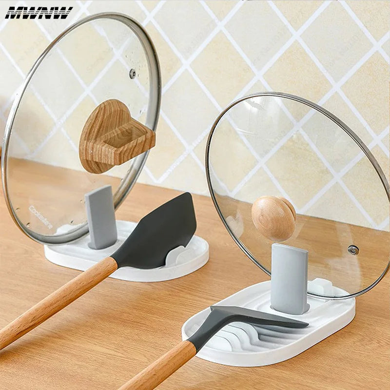 Foldable Kitchen Utensil Holder – Pot Lid & Shovel Rack