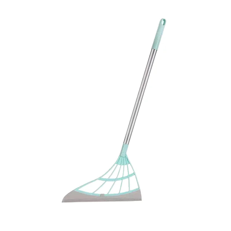Silicone Rubber Broom & Floor Squeegee – Pet Hair, Water & Dust Remover