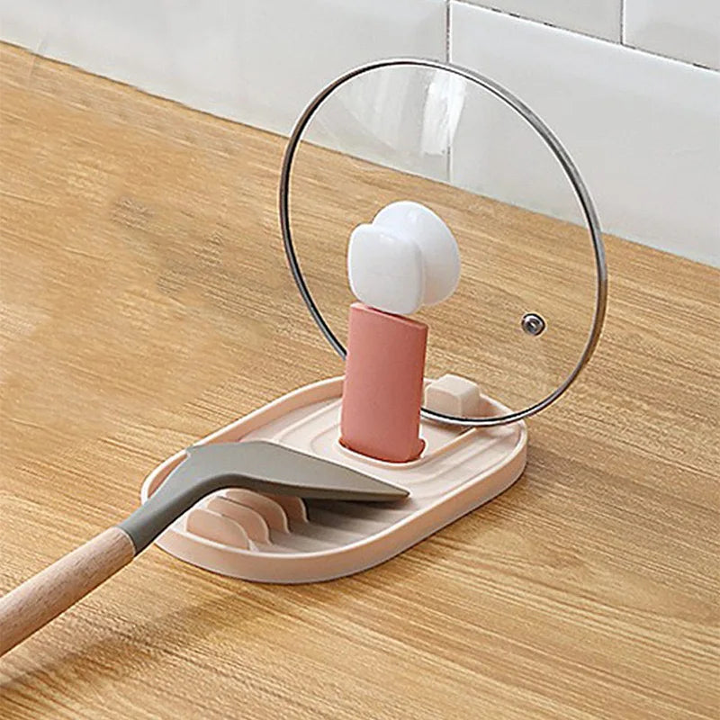Foldable Kitchen Utensil Holder – Pot Lid & Shovel Rack