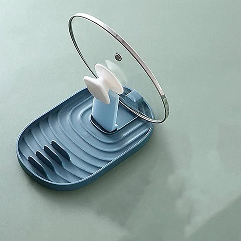 Foldable Kitchen Utensil Holder – Pot Lid & Shovel Rack