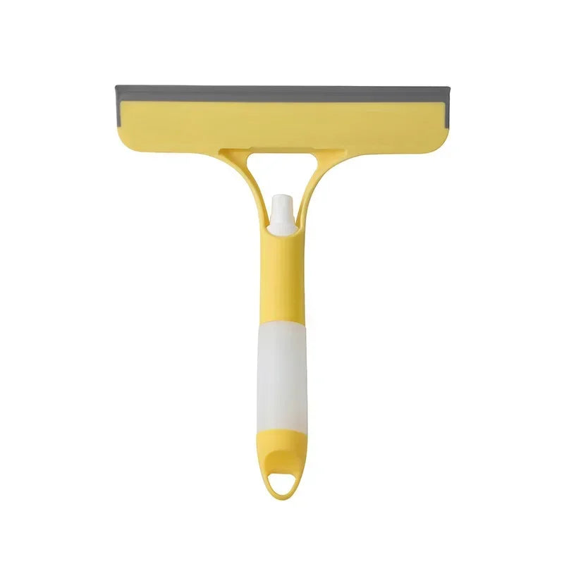 3-in-1 Window Cleaning Squeegee with Spray Bottle & Microfiber Scrubber
